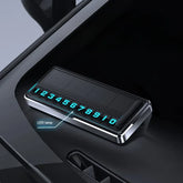 1PC Solar Car Phone Number Plate Led Lighting Temporary Parking Card Hidden Plates Car Park Stop Multiple Number Parking Gadgets